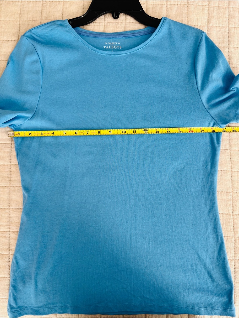 Talbots Women’s Crewneck T-Shirt — Bright Blue L - Picture 2 of 8
